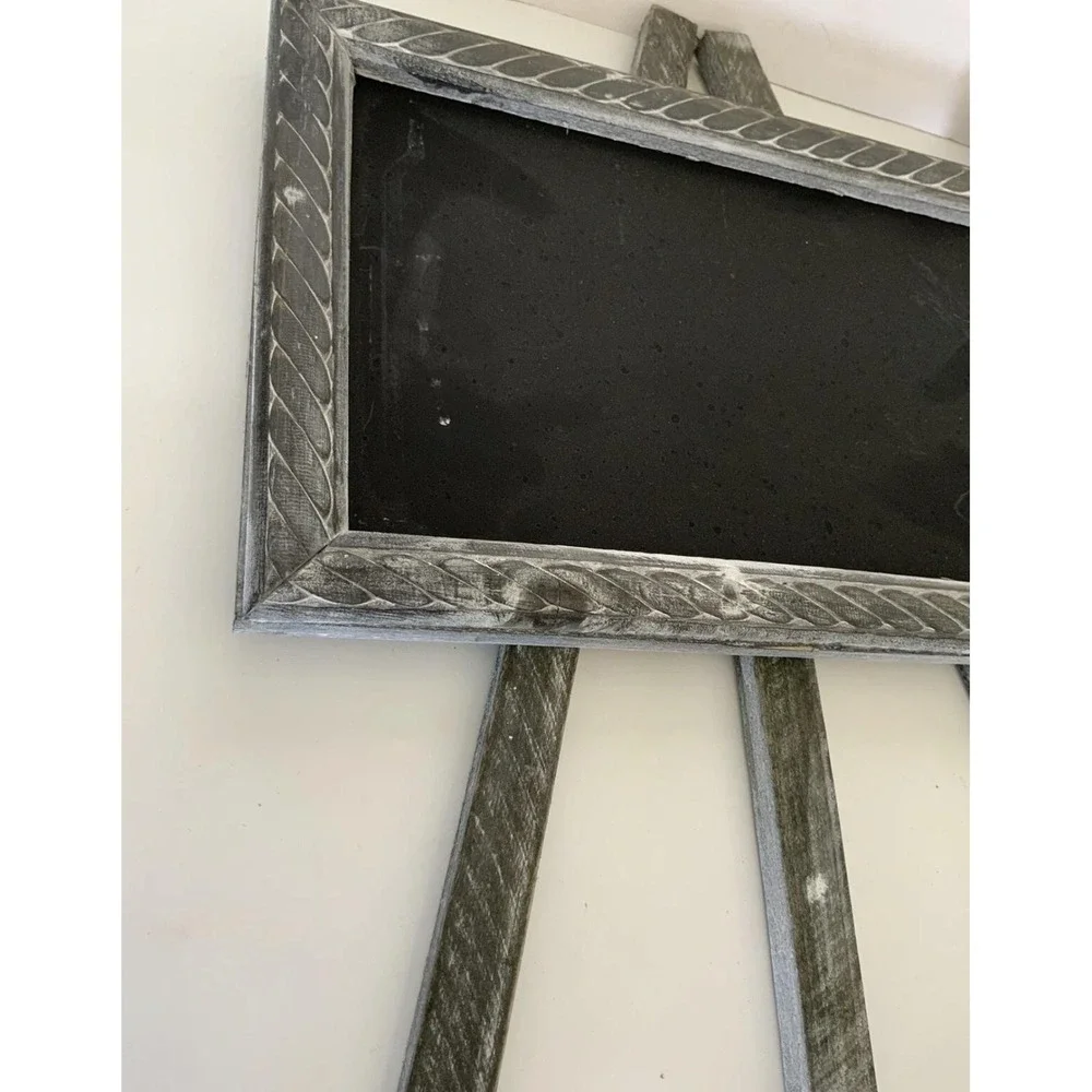 Rustic Wood Tabletop‎ Chalkboard Easel Sign Black Menu Wedding Decor Shabby Chic